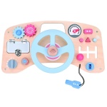 Дървен волан за игра с активности Lelin Toys