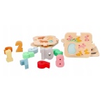 Дървен пъзел с числа и животни за сортиране Lenin Toys 2