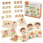 Дървен пъзел свържи дейностите Viga toys