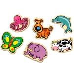 дървени магнитни животни, 20 броя 2