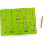 Сетивна дъска за изписване на цифри- Viga Toys