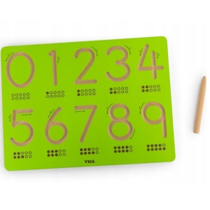 Сетивна дъска за изписване на цифри- Viga Toys