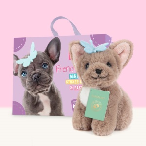 Studio Pets Плюшено куче Френски булдог, Биби с куфарче