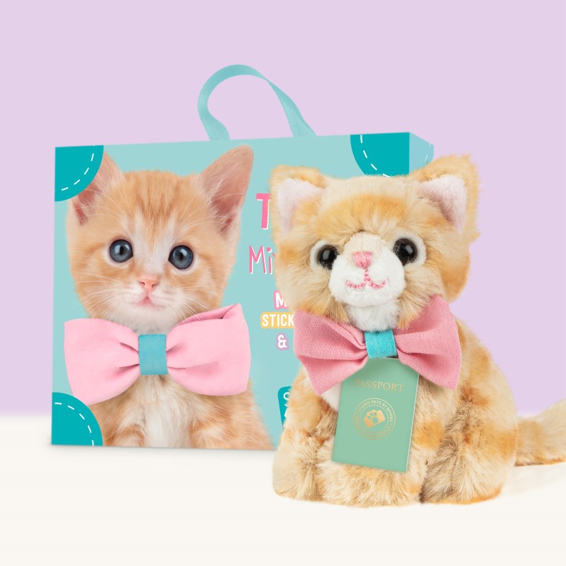 studio-pets-plusheno-kote-tommy-8-cm-komplekt-6530-4 Studio Pets Мини плюшено коте Томи с куфар