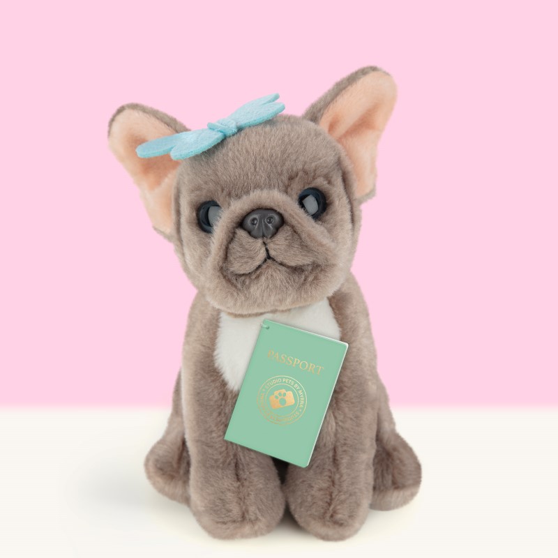 studio-pets-plusheno-kuche-frenski-buldog-bibi-16-sm-6537-2 Studio Pets Плюшено куче Френски булдог Биби, 16 см