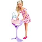 Simba Бременна кукла Steffi Love с растящ корем и бебе 1