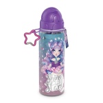Бутилка със сламка за вода, Лилава