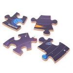 BIGJIGS Дървен пъзел Слънчева система, 50 части 2