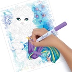 Комплект с книжка и флумастери, Рисуване по номера 2