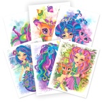 Комплект с книжка и флумастери, Рисуване по номера 5