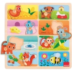 Дървен пъзел с животни - Goula 1