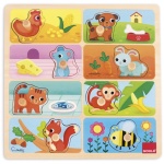 Дървен пъзел с животни - Goula 2