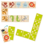 Дървено цветно домино с животни - Goula 2