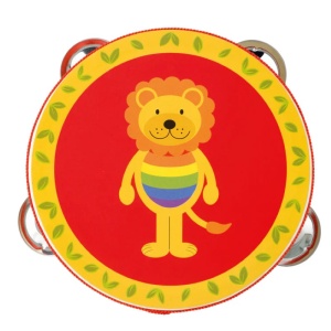 Детска дървена тамбура, Лъвче - Orange Tree Toys