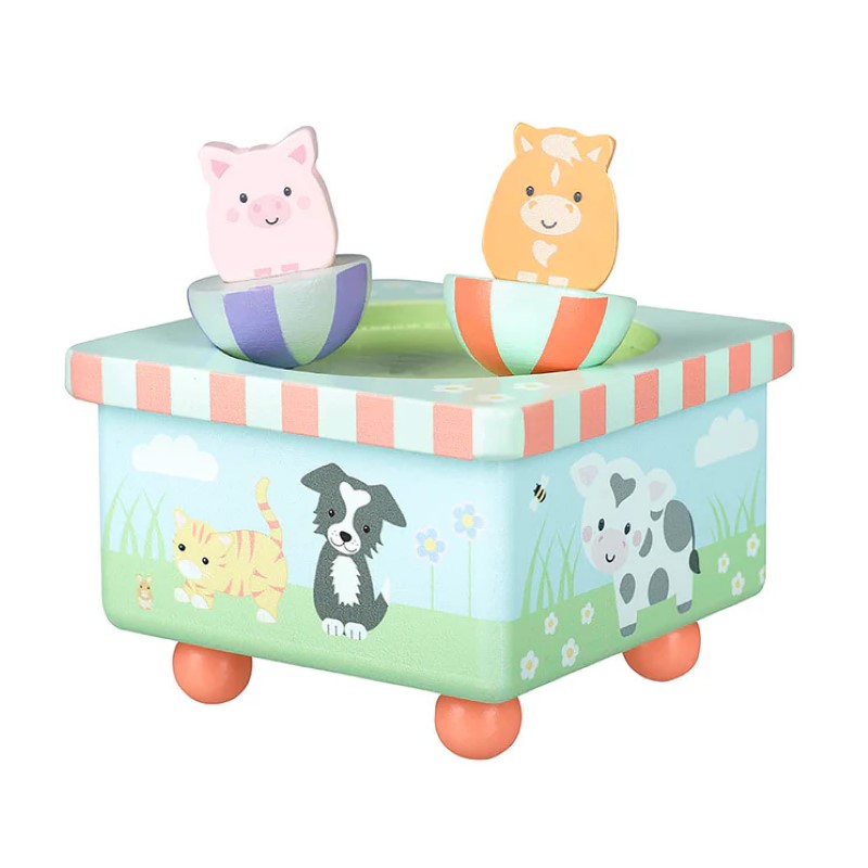 detska-kuzikalna-kutiya-s-zhivotni-orange-tree-toys-ott15129 Музикална кутия с пони и прасенце - Orange Tree Toys