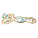 Дървено влакче с релси, Зайчето Питър и приятели - Orange Tree Toys