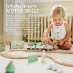 Дървено влакче с релси, Зайчето Питър и приятели - Orange Tree Toys 4
