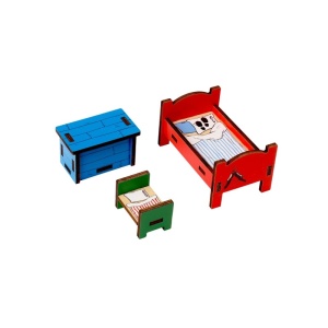 Комплект за обзавеждане, Спалнята на Пипи и Г-н Нилсон - Pippi