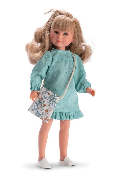 kukla-asi-siliya-s-zelena-roklya-0167520 Кукла Силия със зелена рокля и чанта - Asi Dolls