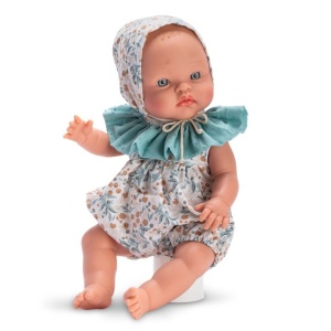 Кукла Asi Dolls - Бебе Алекс с късо гащеризонче и шапка