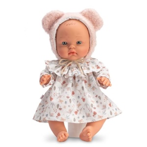 Кукла Asi Dolls - Бебе Алекс с рокля и мека шапка, 36 см