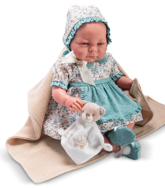 kukla-bebe-izabela-46-sm-limitirana-seriya-asi-dolls-0467500 Кукла Asi - Бебе Изабела с играчка и одеяло, Limited Series