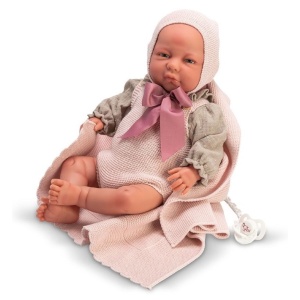 Кукла Asi Dolls - Бебе Кати с биберон и одеяло, Real Reborn