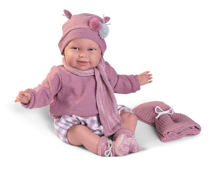 kukla-bebe-martina-52-sm-s-odeyalo-antonio-juan-81387 Кукла Antonio Juan - Бебе Мартина с одеяло, Reborn 81387