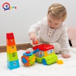 Автобус с фигури за сортиране - Technok Toys 7