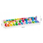 Дървен пъзел с букви и цифри, Kruzzel 3