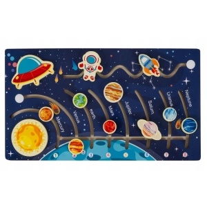 Дървен образователен пъзел, Слънчевата система 5