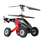 Silverlit Хеликоптер с RC управление за въздух и суша Air wheelz, червен 7