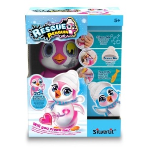 Silverlit Интерактивна играчка - Пингвин, розов