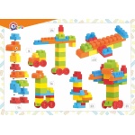 Конструктор с едри части, 100 елемента - Technok Toys 2