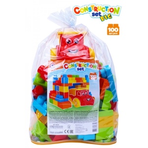 Конструктор с едри части, 100 елемента - Technok Toys