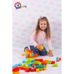 Конструктор с едри части, 100 елемента - Technok Toys 4