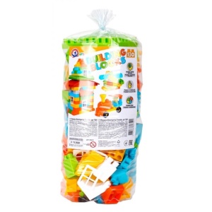 Конструктор с едри части, 130 елемента - Technok Toys