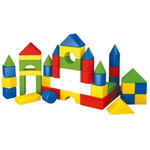 Конструктор с едри елементи, 42 части