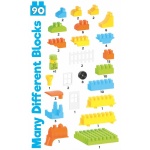 Конструктор с едри части, 90 елемента - Technok Toys 2