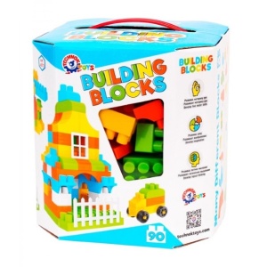 Конструктор с едри части, 90 елемента - Technok Toys