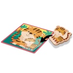 Lisciani Детски дървен пъзел с животни, 20 части 2