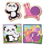 Lisciani Детски дървен пъзел с животни, 20 части 3