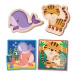 Lisciani Детски дървен пъзел с животни, 20 части 4