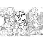 Lisciani Детски двустранен пъзел за под Spidey, 2 х 24 части 3