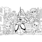 Lisciani Детски двустранен пъзел за под Spidey, 2 х 24 части 4