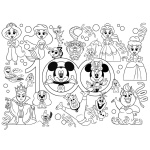 Lisciani Детски пъзел за оцветяване Disney, 150 части 2