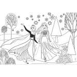 Lisciani Детски пъзел за оцветяване Frozen, 2 х 60 части 4