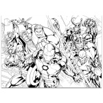 Lisciani Детски пъзел за оцветяване Marvel и Avengers, 108 части 2