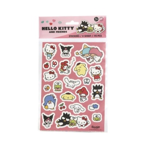 Детски цветни стикери, 70 бр - Hello Kitty
