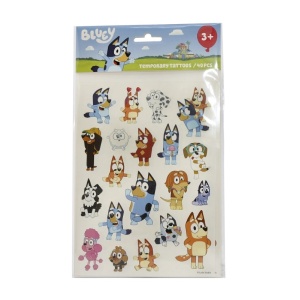 Детски временни татуировки с Блуи, 40 бр - Bluey